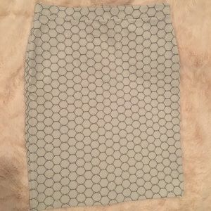 Honeycomb print skirt